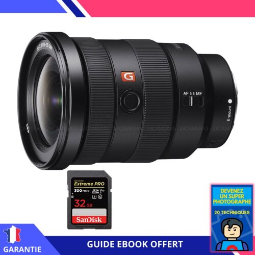 Sony FE 16-35mm f/2.8 GM + 1 SanDisk 32GB UHS-II 300 MB/s + Ebook 'Devenez Un Super Photographe' - Objectif Sony FE pour Sony Hybride