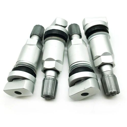 Argent - Valves De Pneus Tpms Pour Mercedes-Benz Land Rover, Kit De Réparation De Tige De Valve Sans Chambre À Air, Système De Surveillance De La Pression Des Pneus, 4 Pièces
