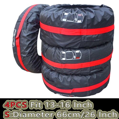 T0015 4pcs 13-16 Pouces - Juste De Protection Anti-Poussière Pour Roues De Voiture, Sacs De Rangement, Accessoires De Style Automobile, 4 Pièces/Lot