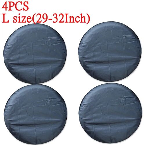 4pcs Noir-L - Housse De Protection De Pneu De Voiture 32 Pouces, Sac De Rangement, Protection De Roue De Véhicule Pour Camion Rv Suv, Style De Voiture