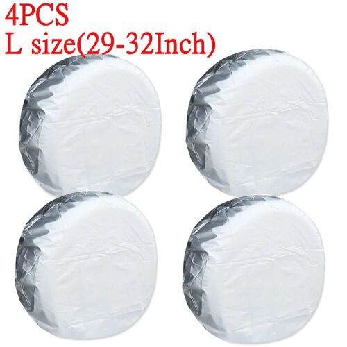 4pcs Silver-S - Housse De Protection De Pneu De Voiture 32 Pouces, Sac De Rangement, Protection De Roue De Véhicule Pour Camion Rv Suv, Style De Voiture