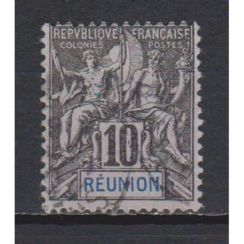 Île De La Réunion, 1892, Type Sage, N°36, Oblitéré.