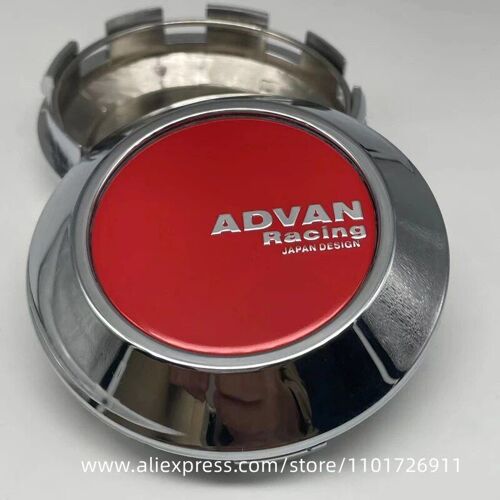 4 Pièces - 4 Pièces/Lot Capuchons De Moyeu Central De Roue 73mm Id Pour Advan Course Rs-D Rz2 Opathie Jante Voiture Style Extérieur Accessoires Décoratifs