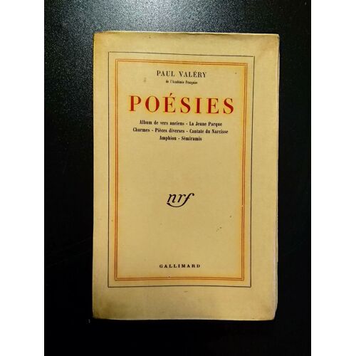 Poésies - Paul Valery De L'académie Française