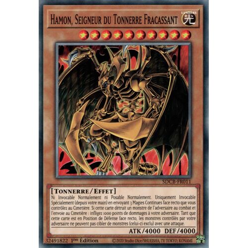 Hamon, Seigneur Du Tonnerre Fracassant - Sdcb-Fr011 - Yu-Gi-Oh ! Commune