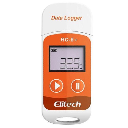 Rc-5+ Pdf Enregistreur Réutilisable De Données De Température Usb 32000 Points Pour La Réfrigération, Le Transport De La Chaîne Du Froid