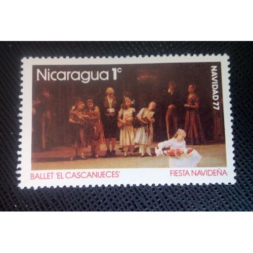 Timbre Nicaragua Y T 1075 Ballet 'casse-Noisette - Fête De Naissance' 1977 ( 061006 )
