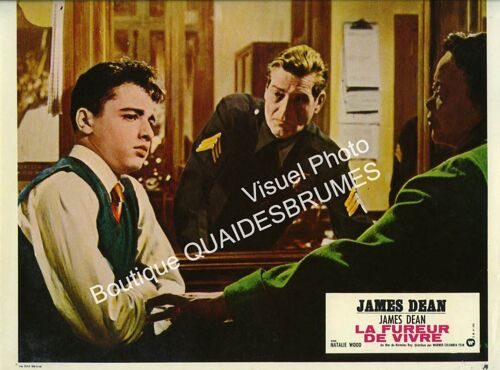 La Fureur De Vivre (Rebel Without A Cause): Photo D'exploitation Cinématographique - Format 23,5x29 Cm - De Nicholas Ray Avec James Dean, Natalie Wood, Sal Mineo, Dennis Hopper, Jim Backus - 1955