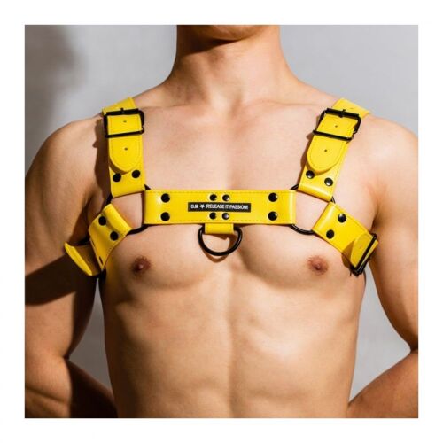 Harnais Bdsm Harnais Chest All Jaune Bdsmaster