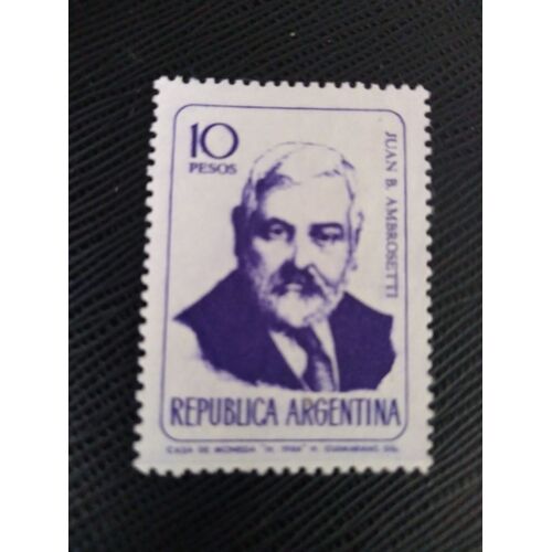 Timbre Argentine Yt 769 Juan B. Ambrosetti (1865-1917) 1966 ( 131207 )