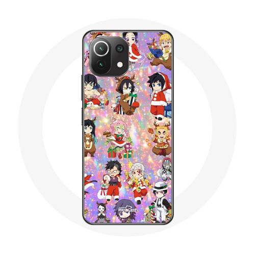 Coque Pour Xiaomi Mi 11 Lite Demon Slayer Merry Christmas Affiche Le Cadeau De Noël