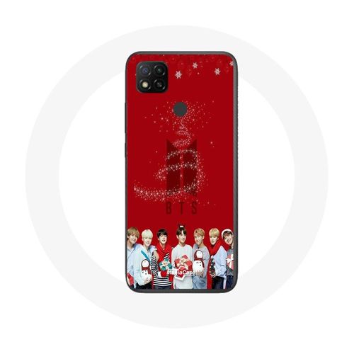 Coque Pour Xiaomi Redmi 9c Bts Bangtan Garçons Fond Rouge Cadeau De Noël 2023