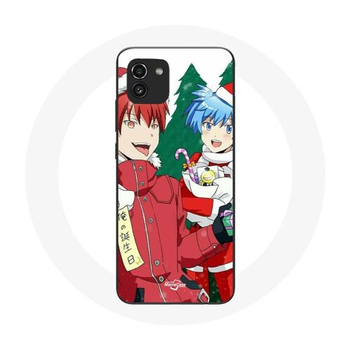 Coque Pour Samsung Galaxy A03 Karma Et Nagisa Assassination Classroom Anime Christmas Day