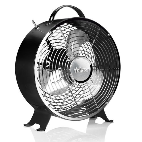 Tristar - Ve-5966 - Ventilateur À Poser - Diam. 25cm - Design Rétro - Noir