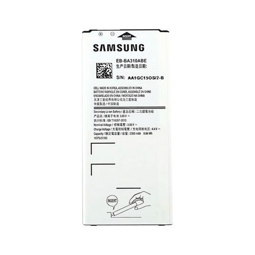 Batterie Pile Original Samsung Eb-Ba310abe 2300mah Pour Galaxy A3 2016 Sm-A310f
