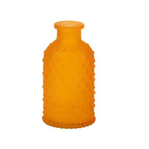 VASE VERRE TEXTURÉ 5.5X11CM 150ML ORANGE