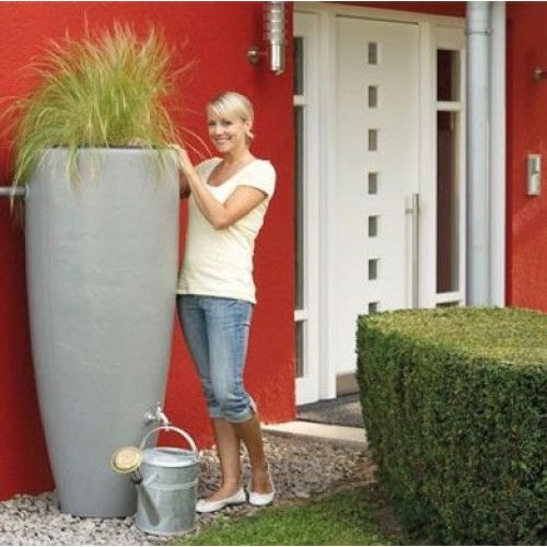 Kit Réservoir 2 en 1 300 L Gris - Longueur : 62 cm, Largeur : 62 cm
