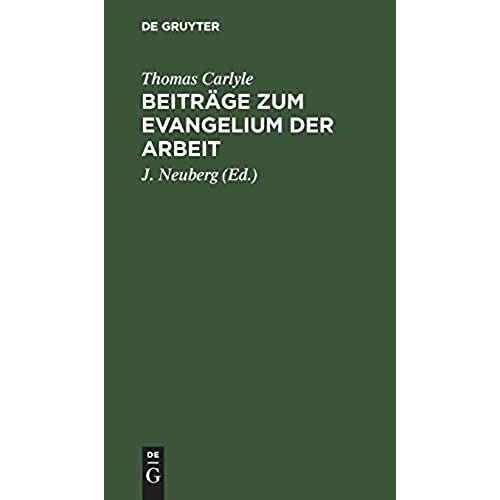 Beiträge Zum Evangelium Der Arbeit