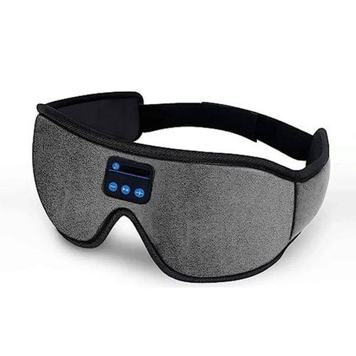 Écouteurs De Sommeil Bluetooth,Masque Pour Les Yeux 3d,Bandeau Sans Fil,Doux,Élastique,Confortable,Musique,Masque De Sommeil Pour Voyage,Sieste--Gray With Bluetooth