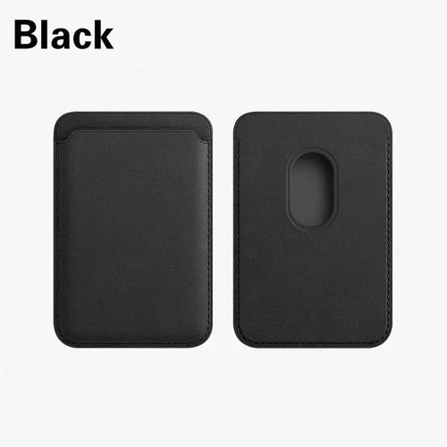 Portefeuille magnétique en cuir porte-carte Macsafe Support de téléphone pour Magsafe IPhone 15 14 13 Pro Max Mac Support de sécurité Support de téléphone-Black-