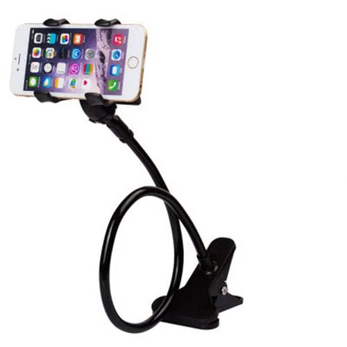Support De Téléphone Portable Universel,Bras Long Flexible,Paresseux,Pince De Lit,Tablette,Support De Voiture Pour Iphone Xs Samsung-Black-