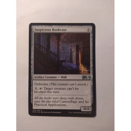 Suspicious Bookcase // Bibliothèque Suspecte (Magic 2019)