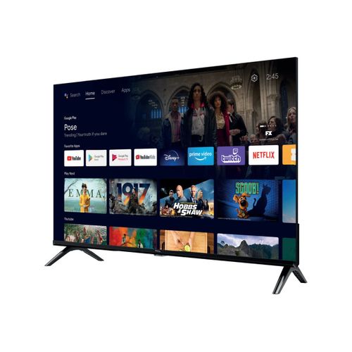 TCL 32S5404A - 32" TV LCD rétro-éclairée par LED - Smart TV - Android TV - 720p 1366 x 768 - HDR - métal foncé brossé (avant)