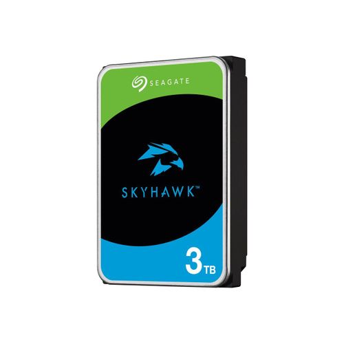 Disque dur de surveillance Seagate SkyHawk ST3000VX015 - Disque dur - 3 To - interne - SATA 6Gb/s - mémoire tampon : 256 Mo