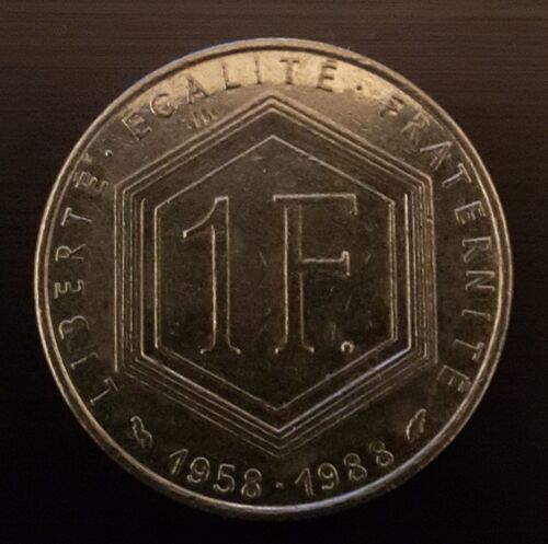 1 Franc 1958-1988 De Gaulle
