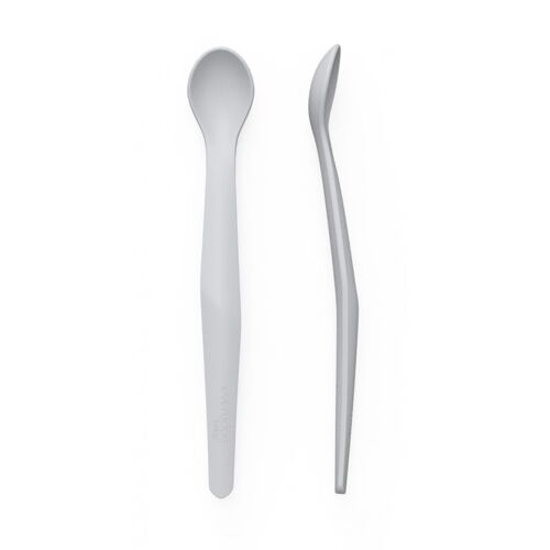 Cuillers En Silicone Gris Souris - Lot De 2