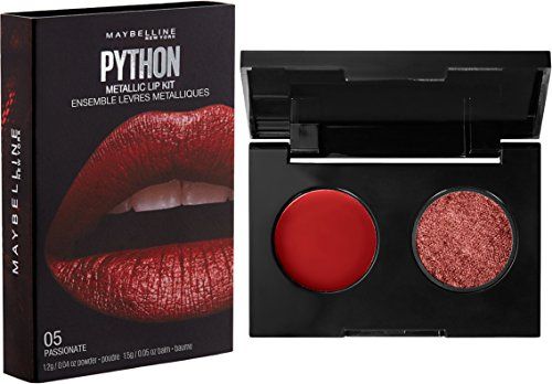 'maybelline New York Lip Studio Python Metallic Lip Makeup Kit, Passionate, 0.09 Oz.' 