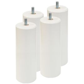 Elea - Jeu De 4 Pieds 20 Cm Blanc Pour Sommier Tapissier