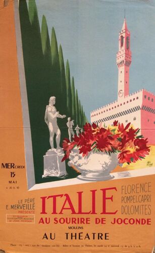 Affiche Italie Le Théâtre
