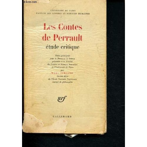 Les Contes De Perrault - Étude Critique