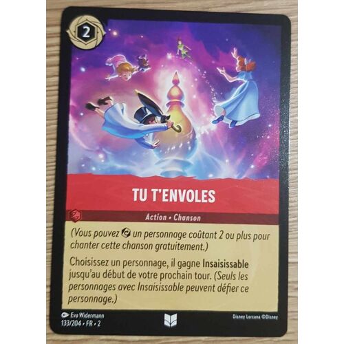 Carte Lorcana Disney (Chapitre 2) Peu Commune (133/204) Tu T'envoles - Action Chanson