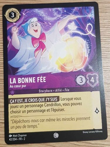 Carte Lorcana Disney (Chapitre 2) Commune (42/204) La Bonne Fee - Au Coeur Pur