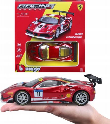 Véhicules Miniatures Die Cast 1/24 Kit A Monter Ferrari Racing  - 488 Challenge 2017