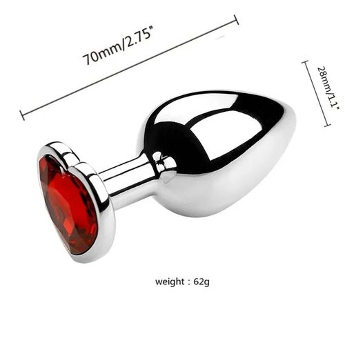 Plug Anal En Métal S/M/L, 3 Pièces, Jouet Sexuel Pour Femmes, Hommes, Couples, Jeu Pour Adultes, Masturbateur, Diamant Anal, Sex Shop--Ap01-S-Zx-Rd