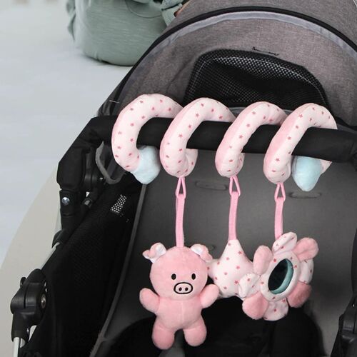 Spirale De Poussette, Spirale D’Activité Avec Jouets À Suspendre À La Poussette,Jouet De Jeu D'éducation Tout-Petits Nourrissons Garcons Fille