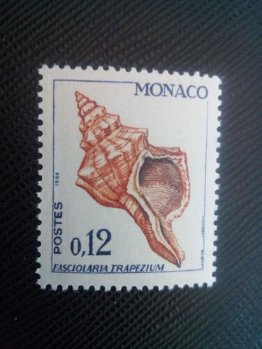 Timbre Monaco Y T 539 B Conque De Cheval Trapèze (Fasciolaria Trapezium) 1964 ( 051006 )