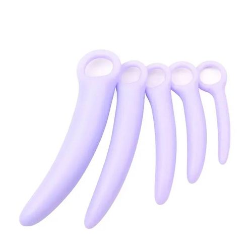 Kit De Dilatateur 5 Pièces, Entraînement Musculaire Vaginal, Renforcer, Rajeunir, Bouchons Anaux, Jouet De Santé Sexuelle, Plaisir-Purple-