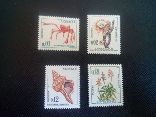 Timbre Monaco Y T 537 A / B / 539b /541a La Faune Et La Flore 1964 ( 051006 )