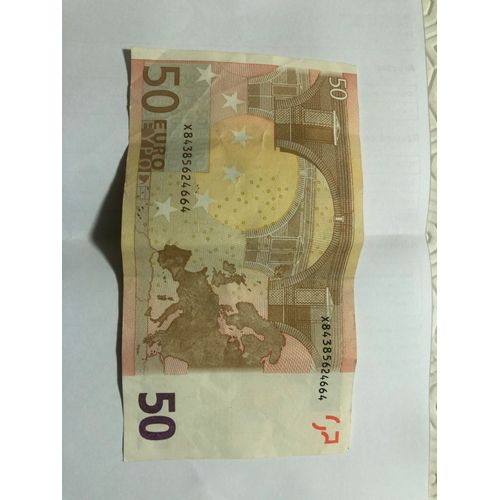 Vend Billet 50 Eur 2002 Série X84…. Signé Mdraghi