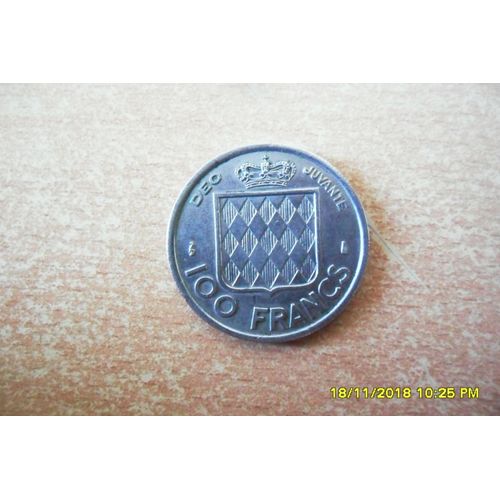 100 Francs De Monaco "Rainier Iii" De 1956 (Paris) En Sup+