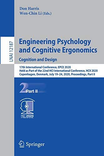 Engineering Psychology And Cognitive Ergonomics. Cognition And Design