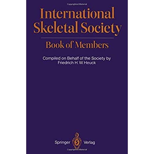 International Skeletal Society Book Of Members