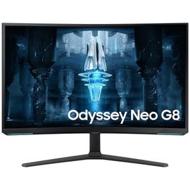 Samsung Odyssey Neo G8 S32BG850NP - G85NB Series - moniteur QLED - jeux - incurvé - 32" - 3840 x 2160 4K @ 240 Hz - VA - 350 cd/m² - 1000000:1 - 1 ms - 2xHDMI, DisplayPort - noir, blanc
