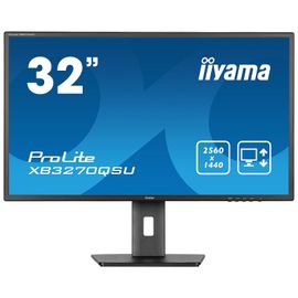 iiyama ProLite XB3270QSU-B1 - Écran LED - 32" (31.5" visualisable) - 2560 x 1440 WQHD @ 100 Hz - IPS - 250 cd/m² - 1200:1 - 3 ms - 2xHDMI, DisplayPort - haut-parleurs - noir mat