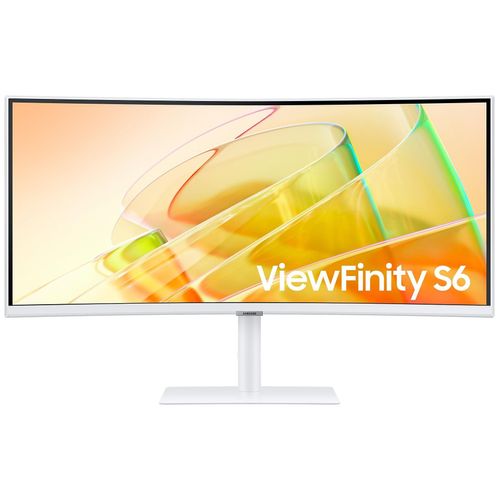 Samsung ViewFinity S6 S34C650TAU - S65TC Series - écran LED - incurvé - 34" - 3440 x 1440 UWQHD @ 100 Hz - VA - 350 cd/m² - 3000:1 - HDR10 - 5 ms - 2x Thunderbolt 4, HDMI, DisplayPort -...