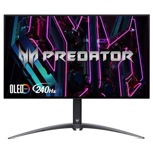 Acer Predator X27U bmiipruzx - Moniteur OLED - jeux - 27" - 2560 x 1440 WQHD @ 240 Hz - 1000 cd/m² - 1500000:1 - HDR10 - 0.01 ms - 2xHDMI, DisplayPort, USB-C - haut-parleurs - noir